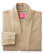 Charles Tyrwhitt Charles Tyrwhitt Oatmeal Textured Long Line Merino Wool Cardigan Size 12