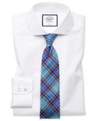  Classic Fit Non-iron Spread Collar White Tyrwhitt Cool Cotton Dress Shirt Single Cuff Size 15/33 By Charles Tyrwhitt
