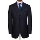 Charles Tyrwhitt Charles Tyrwhitt Navy Slim Fit British Hopsack Luxury Suit Wool Jacket Size 36