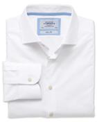 Charles Tyrwhitt Charles Tyrwhitt Classic Fit Semi-spread Collar Business Casual White Egyptian Cotton Dress Shirt Size 15/33