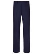 Charles Tyrwhitt Charles Tyrwhitt Royal Blue Classic Fit Herringbone Business Suit Trousers
