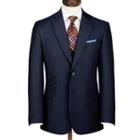Charles Tyrwhitt Charles Tyrwhitt Navy Slim Fit Herringbone Yorkshire Worsted Luxury Wool Jacket Size 36