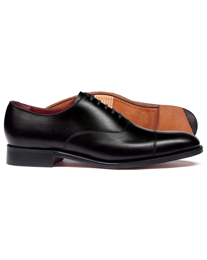  Black Made In England Oxford Flex Sole Shoe Size 11 By Charles Tyrwhitt