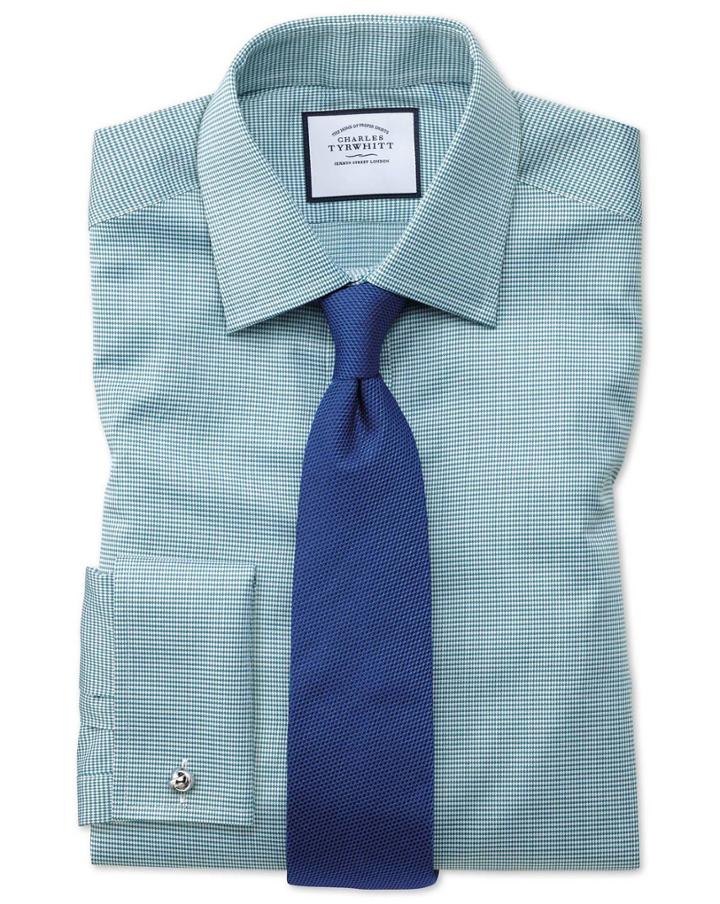 Royal Blue Silk Classic Plain Tie By Charles Tyrwhitt