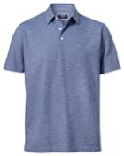  Navy Cotton Linen Polo Size Xs By Charles Tyrwhitt