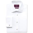 Charles Tyrwhitt Charles Tyrwhitt White Twill Luxury Semi-spread Classic Fit Shirt (15 - 33)