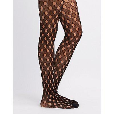 Charlotte Russe Circle Fishnet Tights