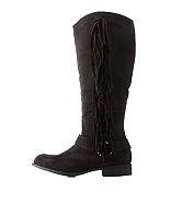 Charlotte Russe Fringed Western Boots