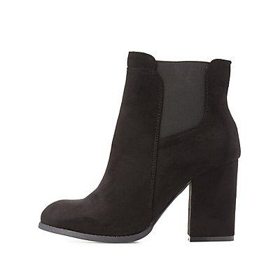 Charlotte Russe Side Gore Ankle Boots