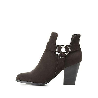 Charlotte Russe Harness Ankle Booties