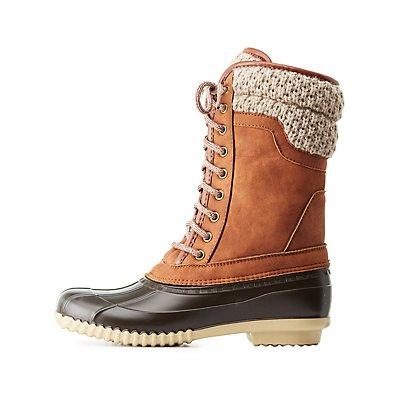 Charlotte Russe Wool-lined Duck Boots