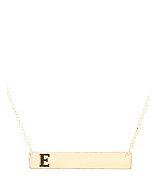 Charlotte Russe Initial.bar.delicate.necklace.e