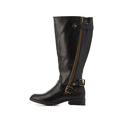 Charlotte Russe Wide Width Riding Boots