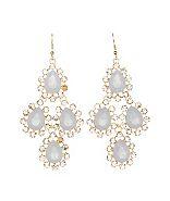 Charlotte Russe Teardrop Kite Earrings