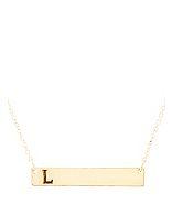 Charlotte Russe Initial.bar.delicate.necklace.l