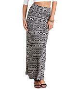 Charlotte Russe Tribal Print Maxi Skirt
