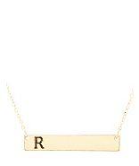 Charlotte Russe Initial R Bar Necklace