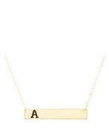 Charlotte Russe Initial.bar.delicate.necklace.a