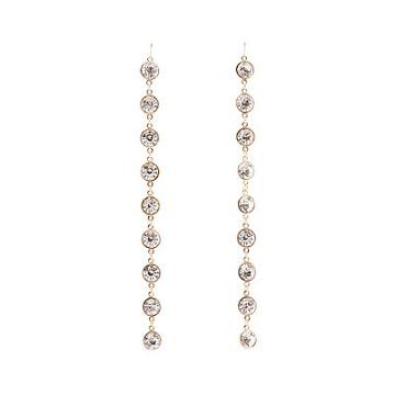 Charlotte Russe Rhinestone Drop Earrings