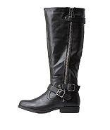Charlotte Russe Bamboo Buckled Riding Boots