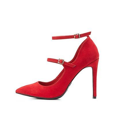Charlotte Russe Double Strap Mary Jane Pumps