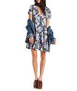 Charlotte Russe Jella C Floral Faux Wrap Dress