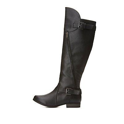 Charlotte Russe Buckled Over-the-knee Riding Boots
