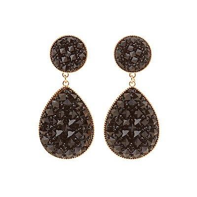 Charlotte Russe Glittery Drop Earrings