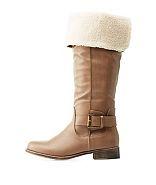 Charlotte Russe Convertible Shearling-cuffed Riding Boots