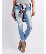 Charlotte Russe Cello Destroyed Boyfriend Jeans