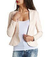 Charlotte Russe Faux Leather Peplum Blazer