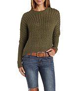 Charlotte Russe Slouchy Cropped Sweater