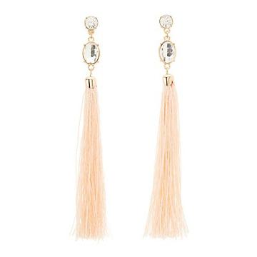 Charlotte Russe Embellished Tassel Earrings