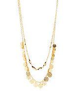 Charlotte Russe Layered Bead & Coin Necklace
