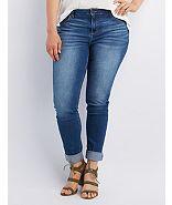 Charlotte Russe Cello Medium Wash Skinny Jeans