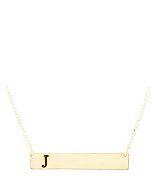 Charlotte Russe Initial.bar.delicate.necklace.j