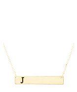 Charlotte Russe Initial.bar.delicate.necklace.j