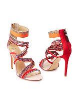Charlotte Russe Gx By Gwen Stefani Embroidered Dress Sandals