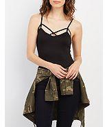Charlotte Russe Strappy Skimmer Tank Top