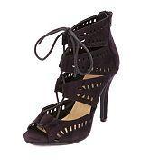 Charlotte Russe Laser Cut-out Lace-up Heels