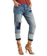 Charlotte Russe Cello Destroyed & Patched Boyfriend Jeans