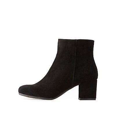 Charlotte Russe Faux Suede Ankle Boots