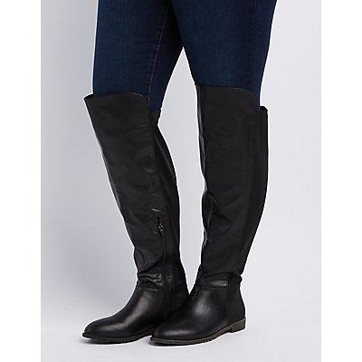 Charlotte Russe Wide Width Over-the-knee Riding Boots