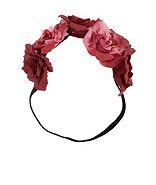 Charlotte Russe Five Rose Flower Crown Headwrap