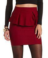 Charlotte Russe Millennium Peplum Skirt