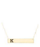 Charlotte Russe Initial K Bar Necklace