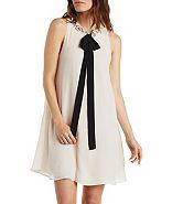 Charlotte Russe Jella C Tie-front Shift Dress