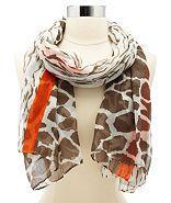 Charlotte Russe Mixed Animal Print Scarf