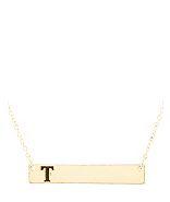 Charlotte Russe Initial.bar.delicate.necklace.t