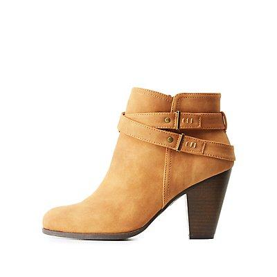 Charlotte Russe Wrapped Ankle Booties